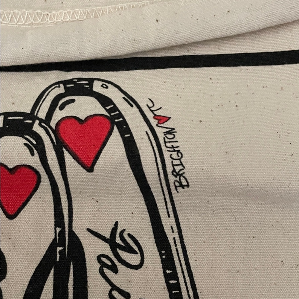 Brighton Tote Bags with Red and Black Accents - Picture 9 of 12